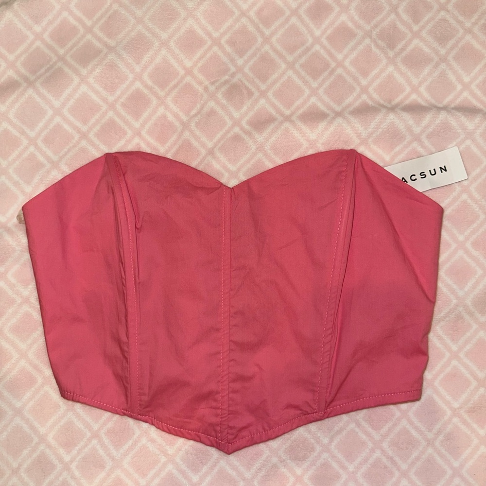 Pink NWT corset top